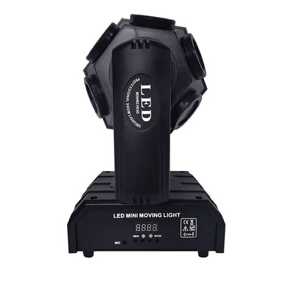 DecorBites™ Luz láser roja y verde de 18 haces con cabezal móvil para bares, discotecas y clubes nocturnos con LED.