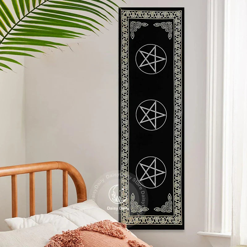 Decobites Indian Three Pentagram Tapestry Wall Hanging for Boho Room Decor