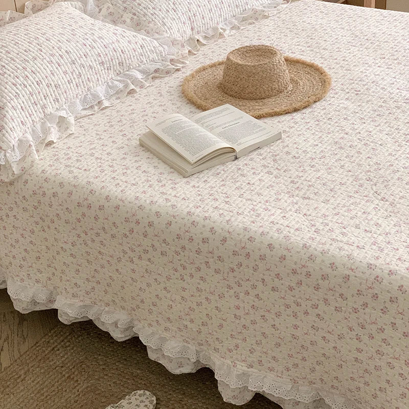Floral Lace Bedspread Set