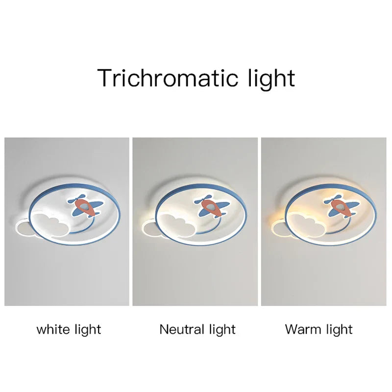 ثريا سقف LED لغرفة الأطفال من DecorBites™، مصباح معلق حديث لغرفة الدراسة