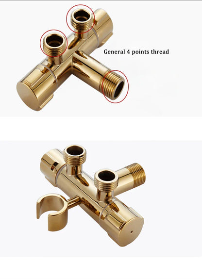 DecorBites™ Bidet Faucet Wall Brass Handheld Hygienic Shower Head Sprayer Tap