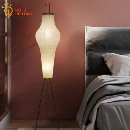 DecorBites™ Wabi-sabi Tripod Floor Lamp - Noguchi Inspired Art Decor for Living Room