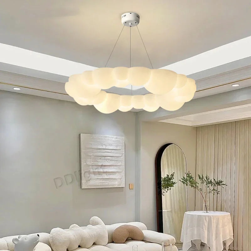 DecorBites™ Cloud Pendant LED Chandelier for Living Dining Bedroom Ceiling Lamps