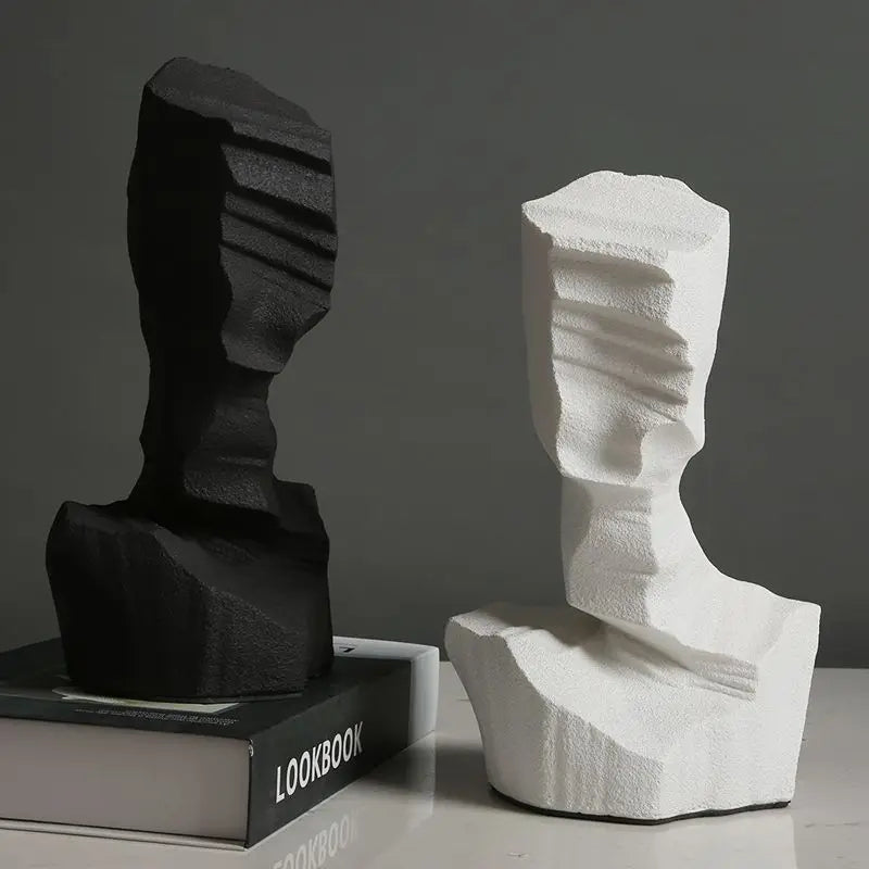 DecorBites™ Abstract Characters Sculpture Decoration for Modern Living Room Hotel Entry Wine Cabinet