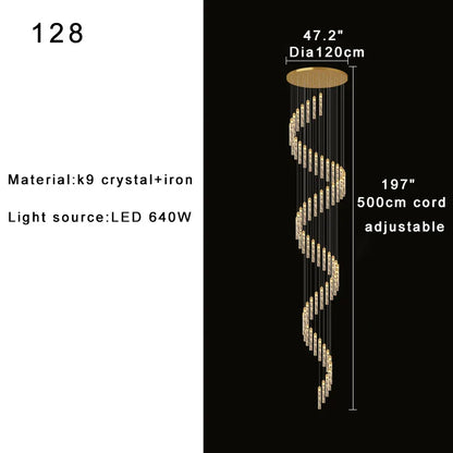 DecorBites™ High-ceiling Room Pendant Lights Adjustable Luxury Fixture