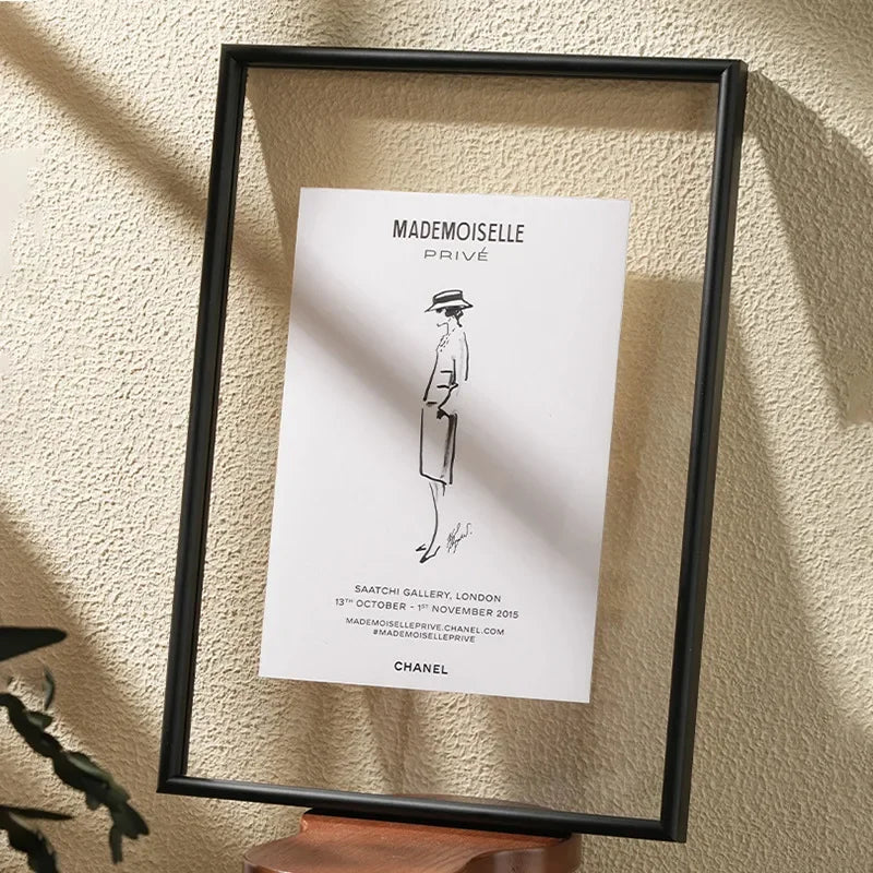 DecorBites™ Clear Frame Modern Hangable Picture Frame Acrylic Home Decor