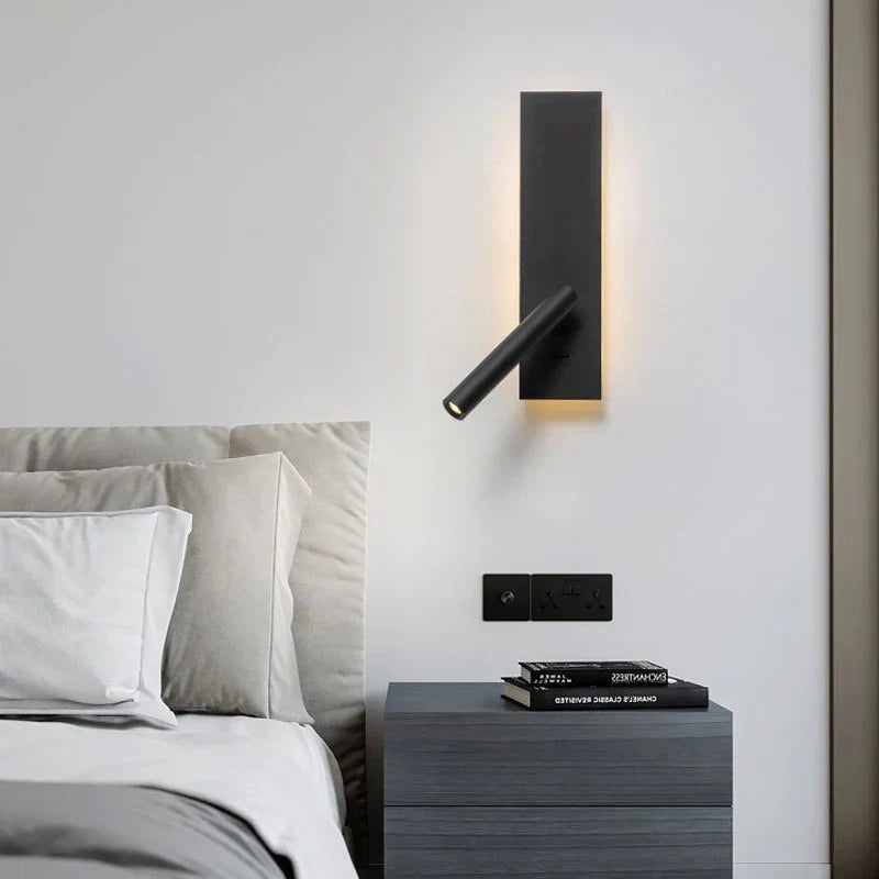 DecorBites™ LED Wall Reading Lamp for Bedroom, Hotel Headboard, Night Light