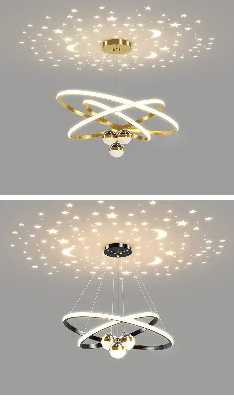DecorBites™ Starry Sky LED Chandelier for Living Room