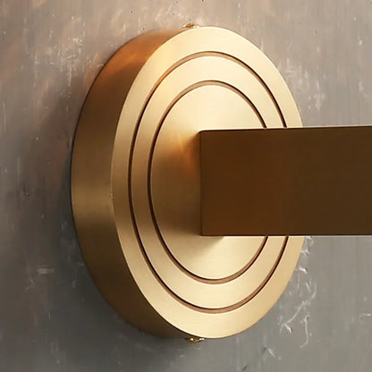 ديكوربايتس™ مصباح حائط بإطار خشبي نحاسي مع حبل من القنب - ديكور غرفة معيشة إبداعي