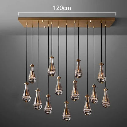 DecorBites™ LED Pendant Light Chandeliers for Living Room Staircase Indoor Lighting