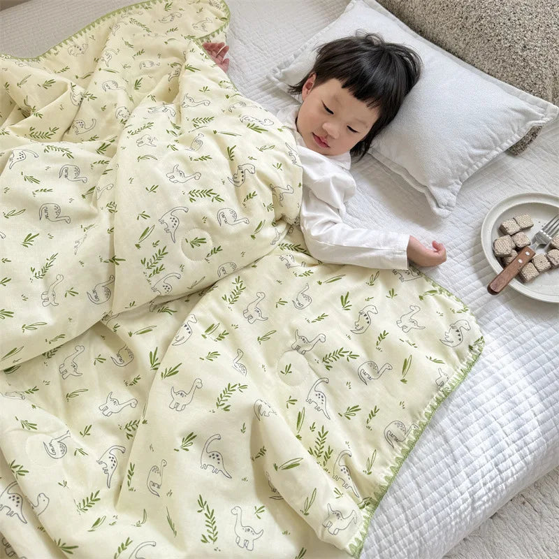 DecorBites™ Kids Cartoon Printed Cooling Summer Blanket - Soft Lightweight Comforter