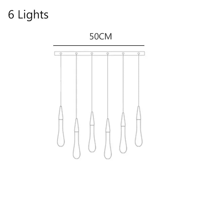 DecorBites™ Crystal Drop Chandelier: Elegant Lighting for Home Decor, Living Room, Dining Room, Lobby