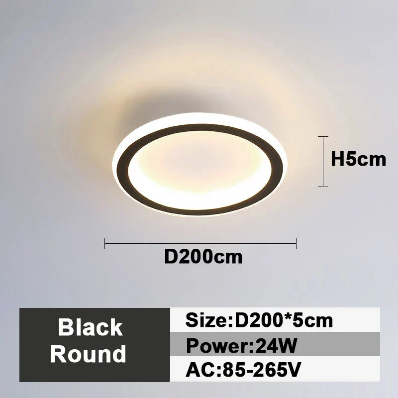 Lámpara de techo LED DecorBites™: Iluminación interior cuadrada y redonda, para dormitorio, recibidor, luz blanca neutra/fría/cálida