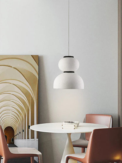 DecorBites™ Gourd Shaped LED Chandelier: Nordic Wabi Sabi Design for Homestay, Cafe & Restaurant