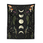 Decobites Moon Phase Mushroom Tapestry Wall Hanging Tapestries - Boho Room Decor