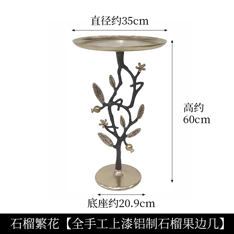 DecorBites™ Brass Bird Side Table | Creative Tea Table | Balcony & Living Room Decor