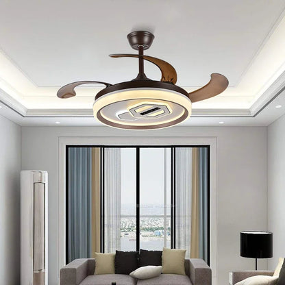 مروحة سقف DecorBites™‎ قابلة للتعديل مع إضاءة LED للتحكم عن بُعد - ديكور منزلي أنيق