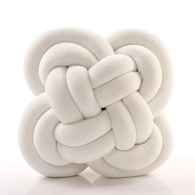 Plush Knot Ball Pillow