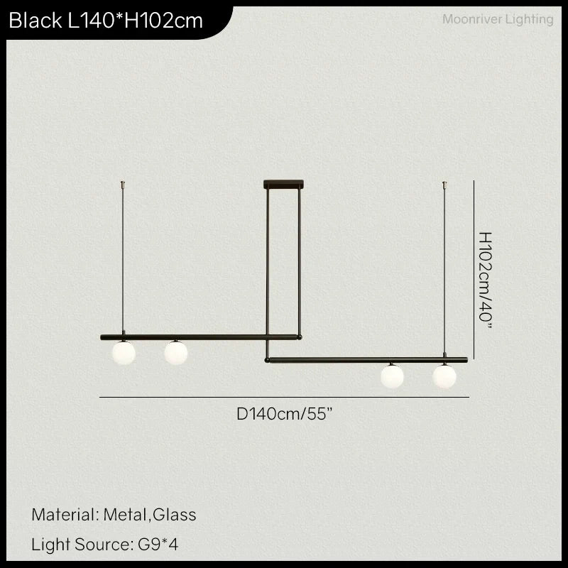 Modern Linear Hanging Chandelier