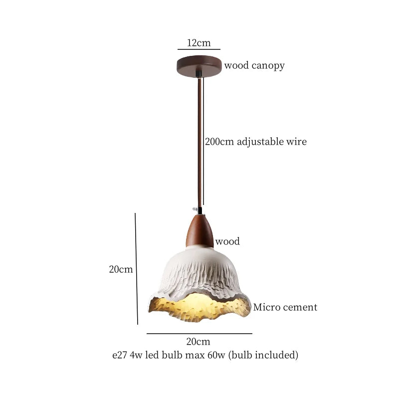 DecorBites™ Cement LED Pendant Lights for Bedroom Living Room Kitchen House Decor
