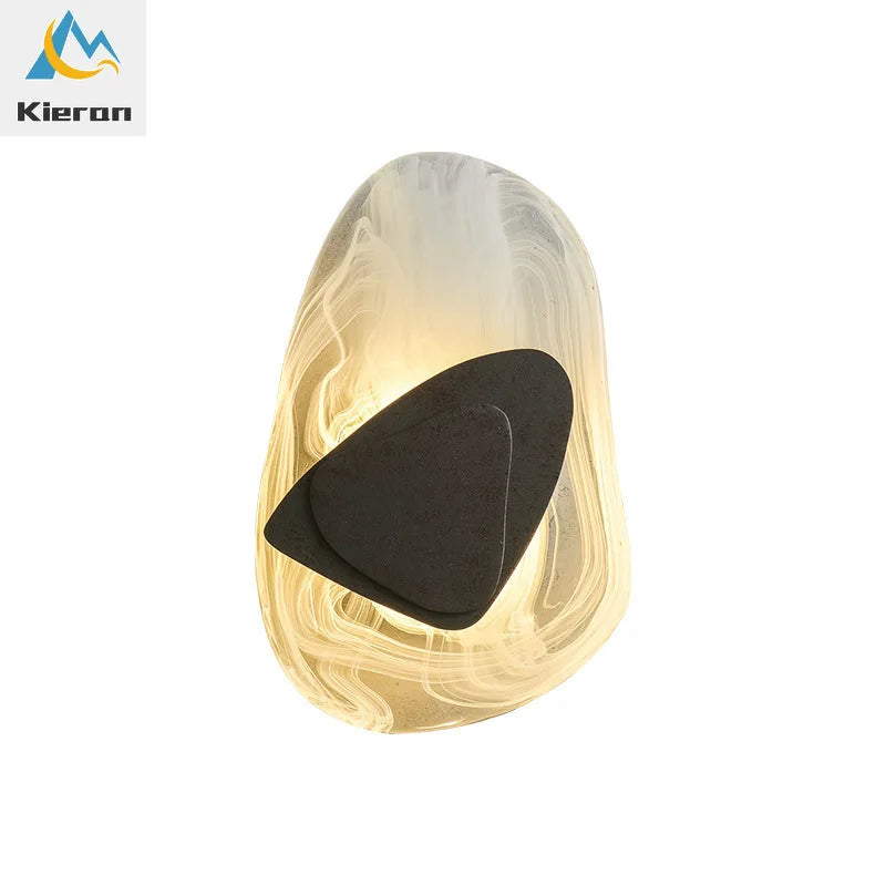 Lámpara de pared LED de cristal DecorBites™: moderna lámpara de pared de cristal para sala de estar, dormitorio y baño.