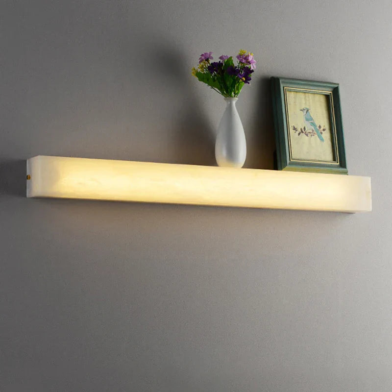 Aplique de pared LED DecorBites™ Cuboid Marble para dormitorio, restaurante, escaleras - Iluminación de hierro regulable