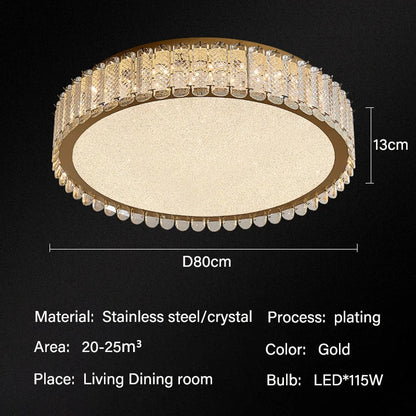 DecorBites™ Crystal LED Ceiling Lights: Modern Home Lighting Fixture for Living, Dining, Kitchen, Bedroom