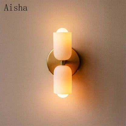 DecorBites™ Double Head Glass Wall Light for Bedroom, Living Room, Bathroom Décor
