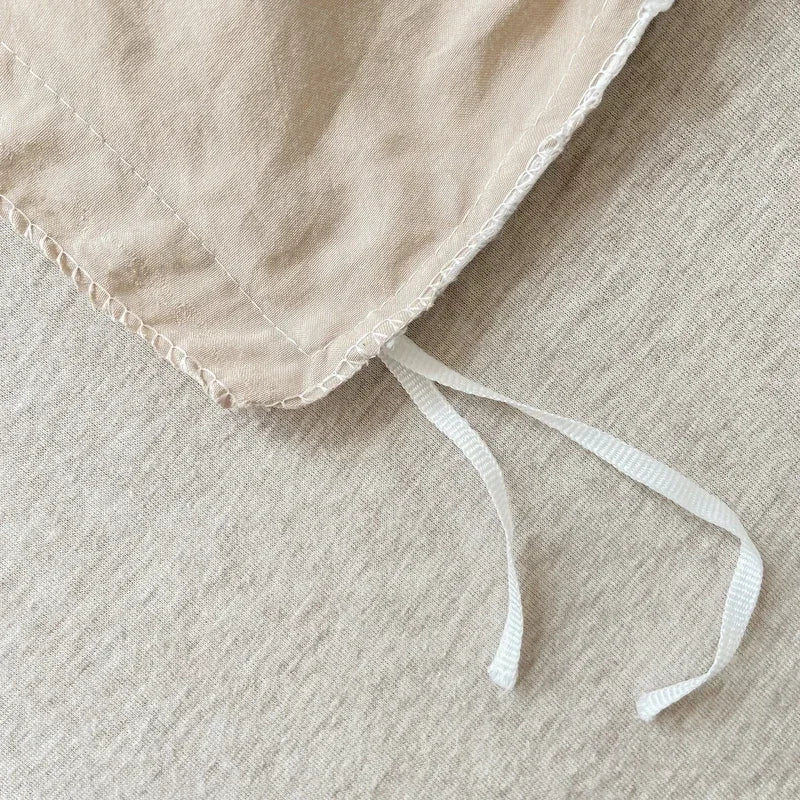 DecorBites™ Japanese Style Check Duvet Cover Set - Soft Washed Quilt Cover & Pillowcase