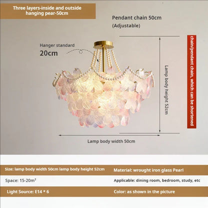 DecorBites™ Leafless Crystal Chandelier: Modern French Living Room & Bedroom Lighting