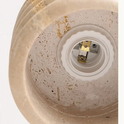 DecorBites™ LED Wood Yellow Travertine Ceiling Light - Modern Style for Home Decor