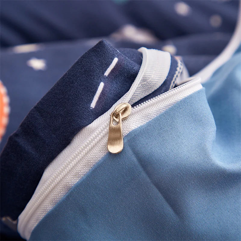 طقم مفروشات ديكور بايتس™ كوزموس لومينوس، مقاس كينج كوين، غطاء لحاف مزدوج مفرد، لحاف الأحلام