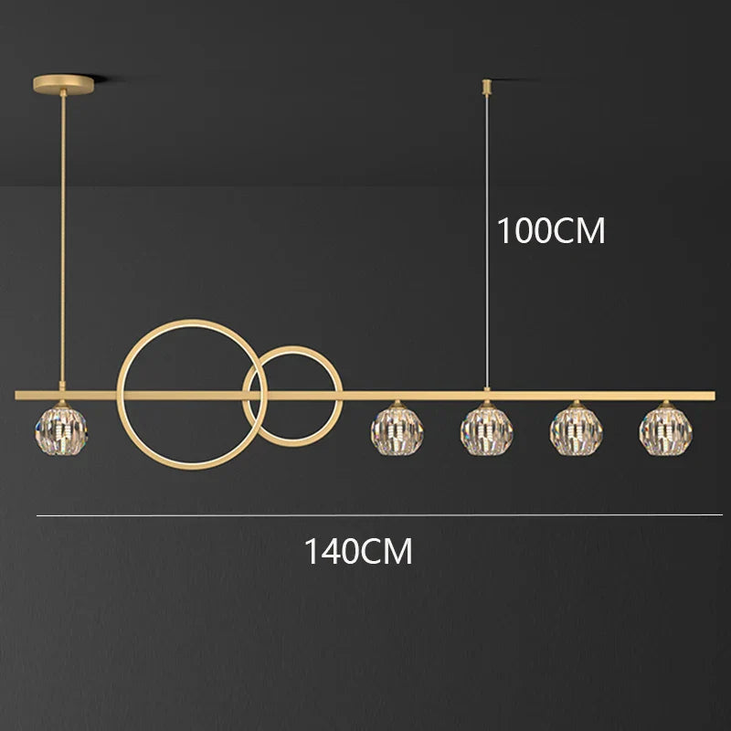 DecorBites™ Crystal Chandelier: Modern Luxury Pendant Light for Living Room, Dining Room, Ceiling Decor