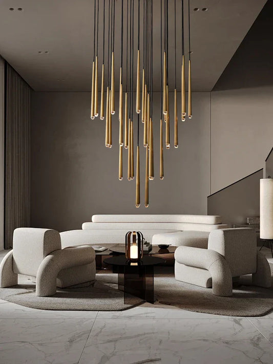 DecorBites™ Crystal Water Drop Ceiling Chandelier for Classic Living Room Decor