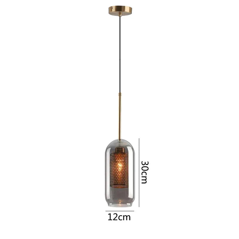 DecorBites™ Glass Pendant Lights: Nordic Style Dining Kitchen Bedroom Lighting Fixtures