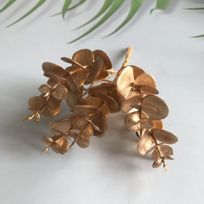 DecorBites™ Gold Hybrid Flower Cherry Stamen Berries Bundle for DIY Decor