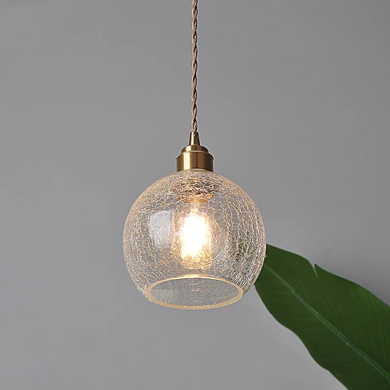 Lámpara colgante LED con globo de cristal DecorBites™ - Lámpara colgante nórdica moderna ajustable