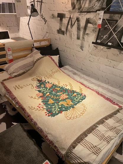 DecorBites™ Christmas Throw Blanket - Festive Living Room Decor & Sofa Towel