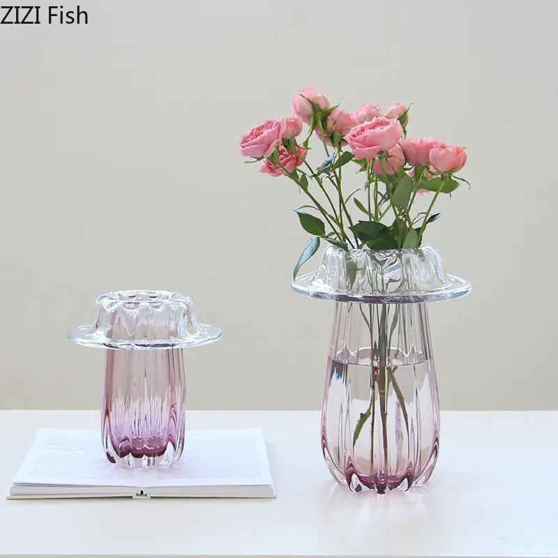 DecorBites™ Glass Vase Hydroponics Table Decoration Flowers Arrangement Room Decor