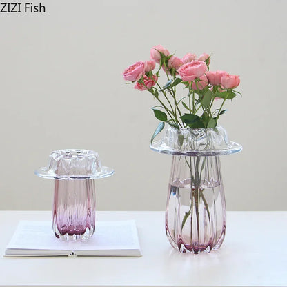 DecorBites™ Glass Vase Hydroponics Table Decoration Flowers Arrangement Room Decor