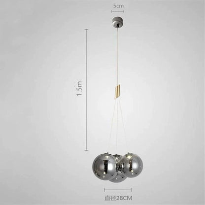 ثريا DecorBites™ الزجاجية - مصابيح LED بتصميم عصري من الشمال لديكور المنزل