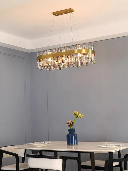 Lámpara colgante de cristal LED DecorBites™ para salón, comedor y dormitorio. Decoración de lujo.