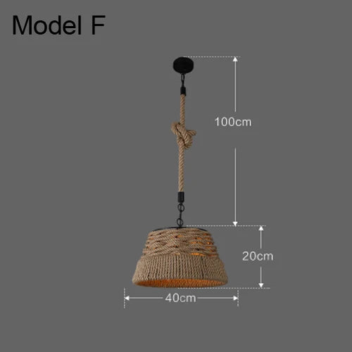 DecorBites™ Industrial Rustic Pendant Lights Indoor Lamp for Living Dining Room Home Décor