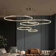 Antique Brass LED Chandelier