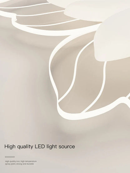 DecorBites™ LED Flower Chandelier White Ceiling Lamp for Bedroom Living Room Decor