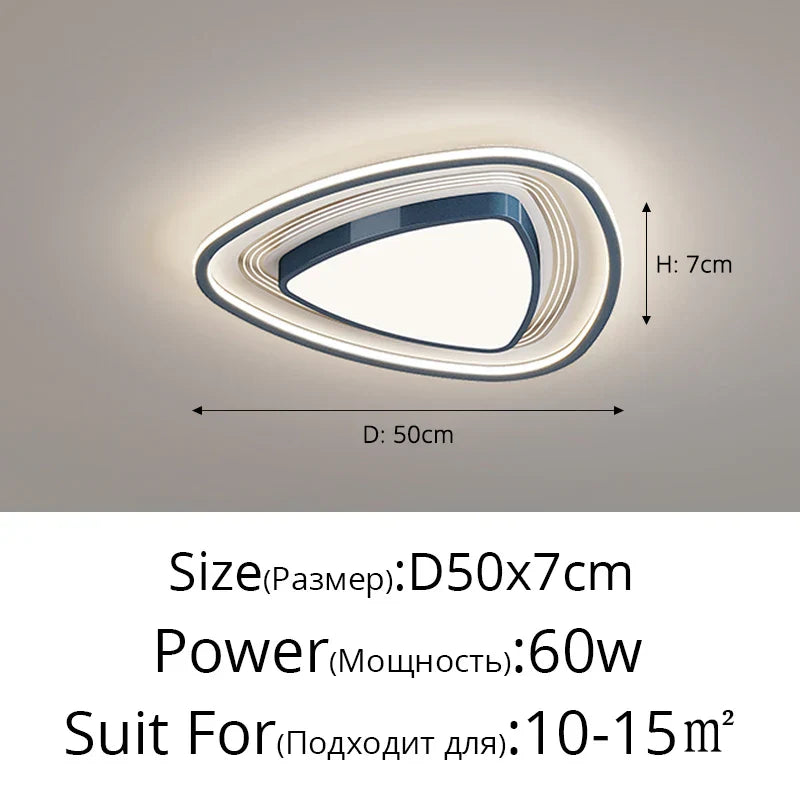 DecorBites™ LED Ceiling Light with Remote Dimming for Modern Nordic Home Decor