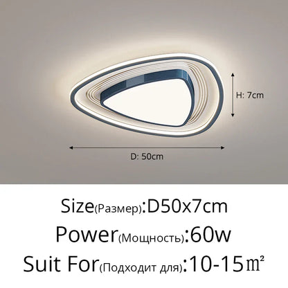 DecorBites™ LED Ceiling Light with Remote Dimming for Modern Nordic Home Decor