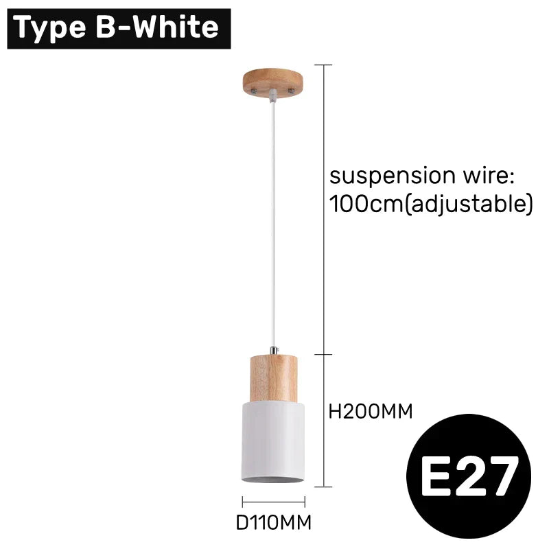 DecorBites™ LED Pendant Lights: Modern Minimalist Hanging Fixture for Bedroom, Kitchen, Dining Room