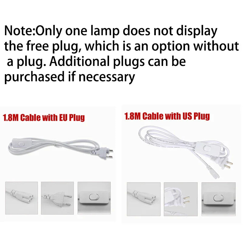 DecorBites™ LED Tube Light Fixture for Home Kitchen Bedroom Cabinet Indoor Lighting