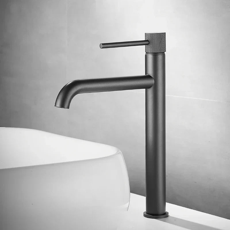 DecorBites™ Brushed Gold Basin Faucet Single Handle Bathroom Sink Mixer Tap